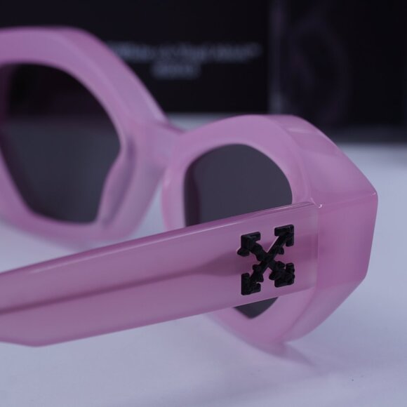 Off-White OERI144 HILO 3007 Cat Eye Sunglasses – Pink/Grey main image 5